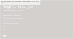 Desktop Screenshot of collin-langen.eu